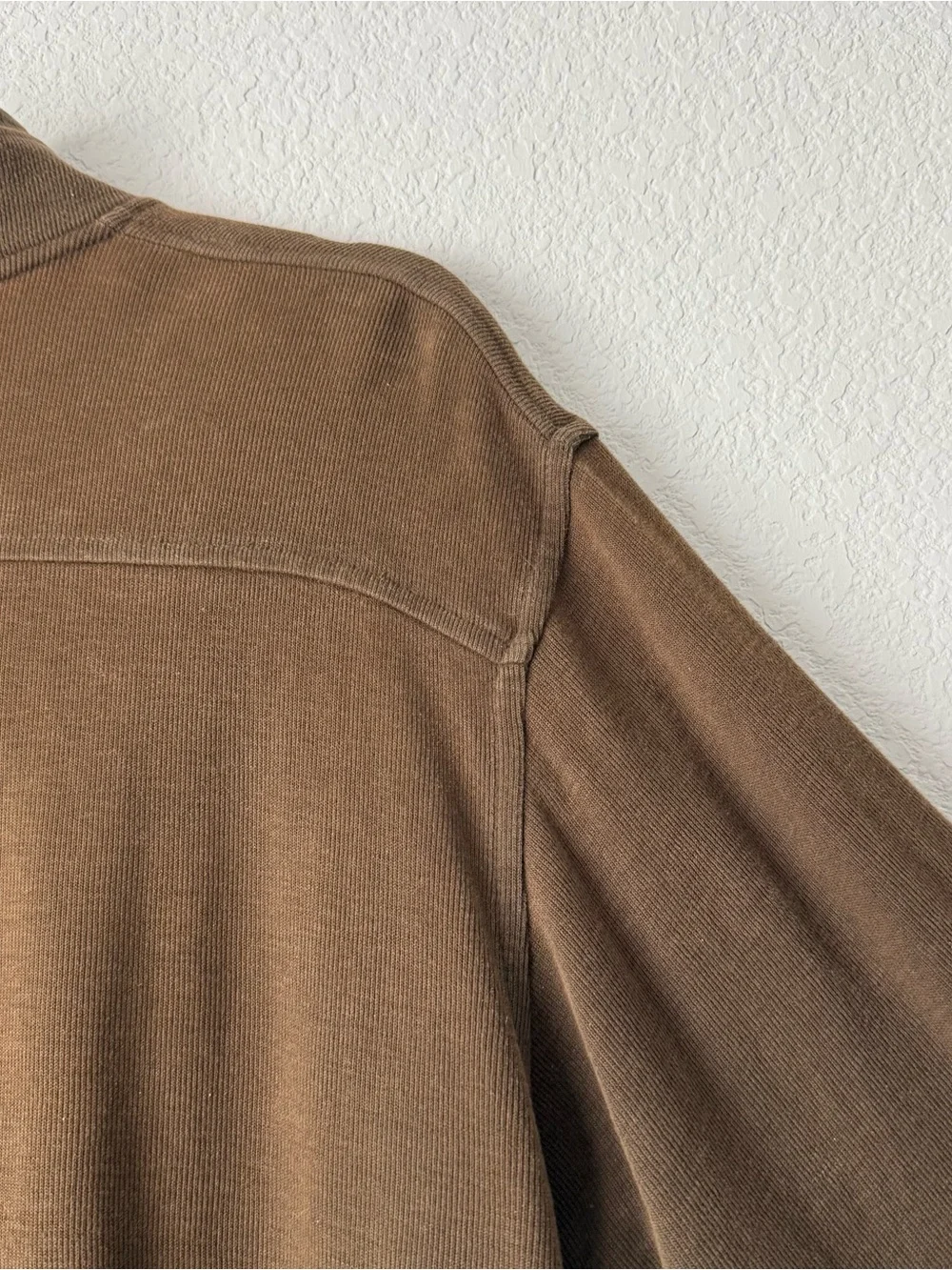 Izod Brown Quarter-Zip Pullover Sweater
